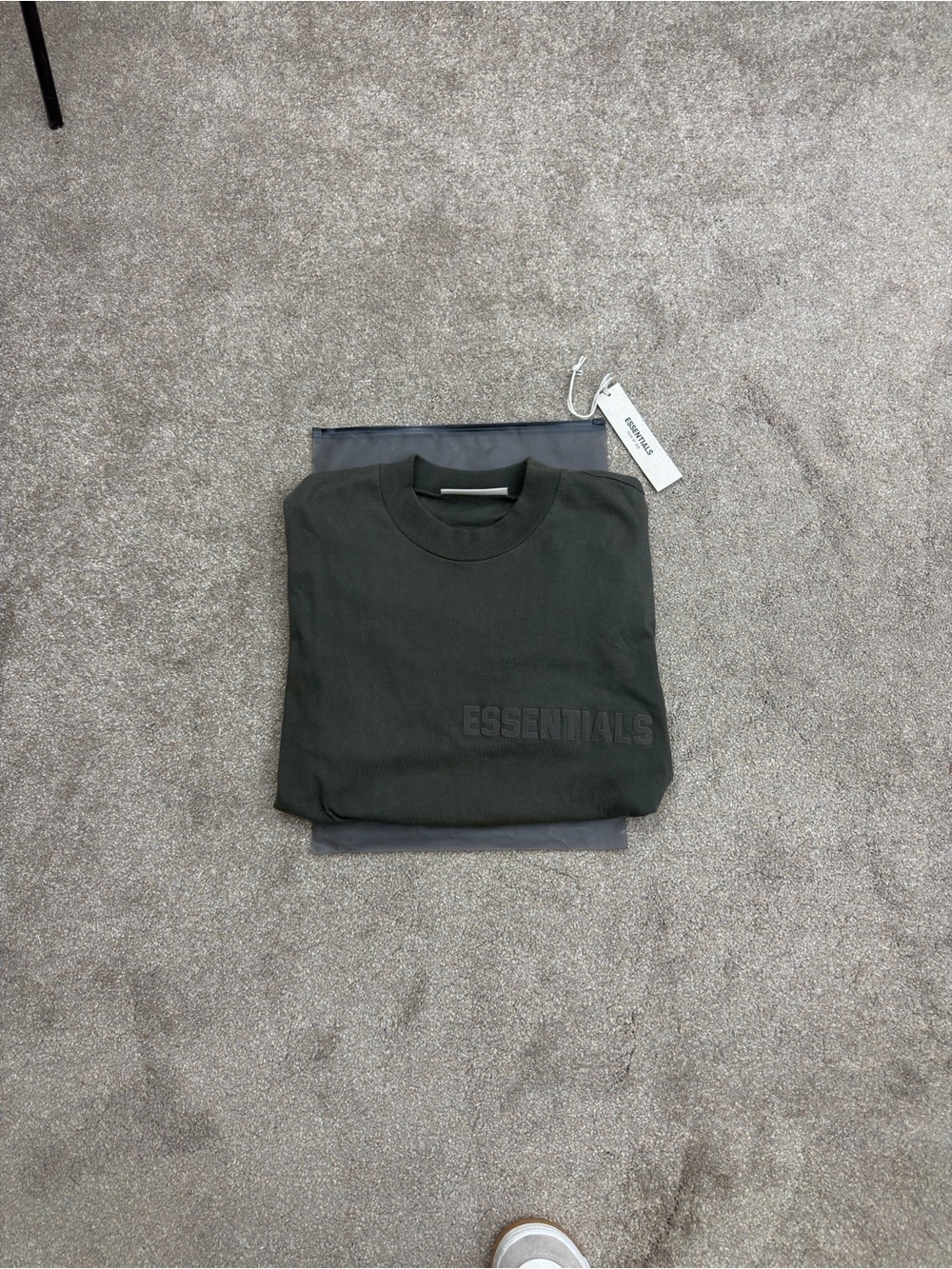 Essentials Men's Short Sleeve Tee black with Embossed Logo